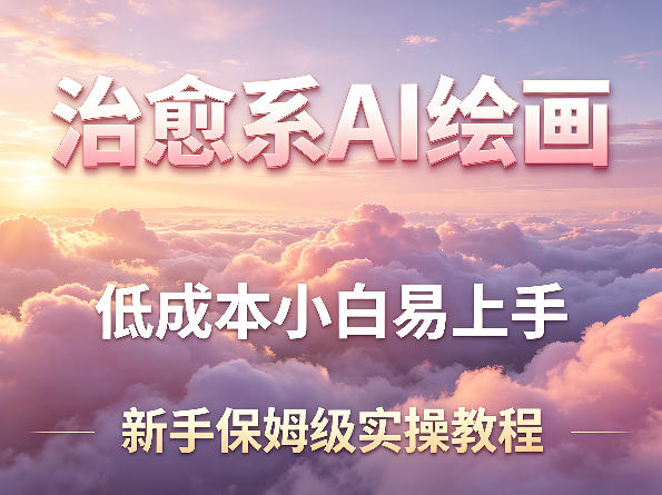 治愈系AI绘画提示词项目，低成本小白易上手，每天10分钟，新手保姆级实操教程-星鸦资源