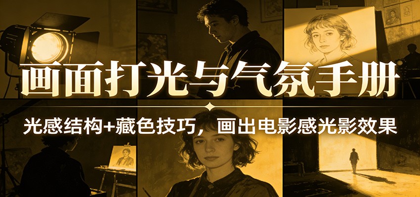 画面打光与气氛手册：光感结构+藏色技巧，画出电影感光影效果-星鸦资源