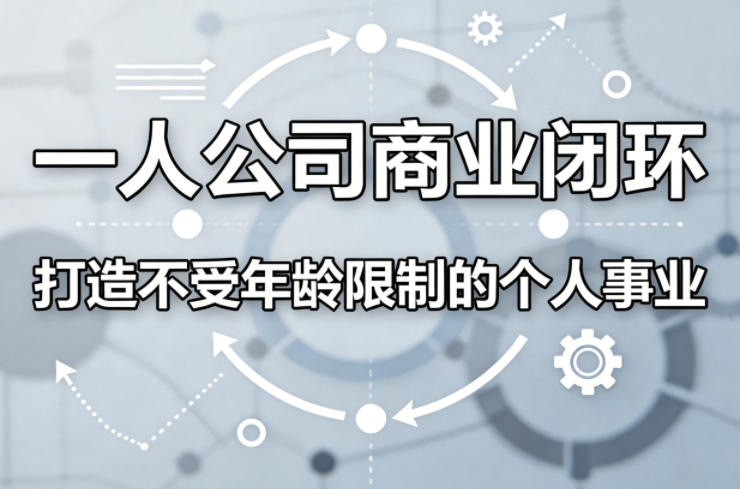 一人公司商业闭环，打造一份不受年龄限制的个人事业-星鸦资源