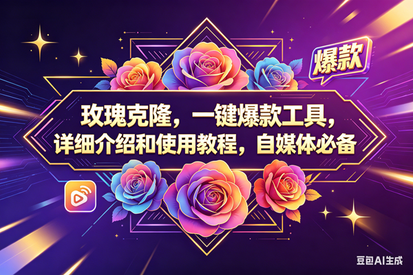 （18163期）玫瑰克隆，一键爆款工具，ai智能体，自媒体神器，60多个功能教程-星鸦资源