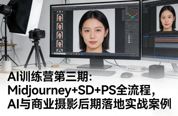 AI训练营第三期：Midjourney+SD+PS全流程，AI与商业摄影后期落地实战案例-星鸦资源