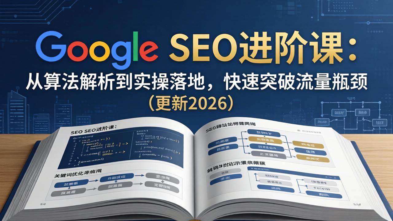 (18048期)Google SEO进阶课:从算法解析到实操落地,快速突破流量瓶颈(更新2026)-星鸦资源