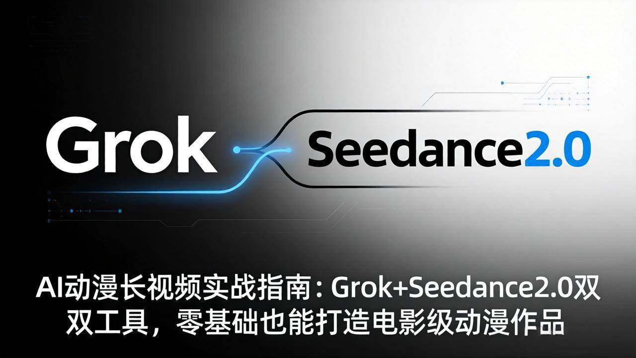 （18153期）AI动漫长视频实战指南：Grok+Seedance2.0双工具，零基础也能打造电影级动漫作品-星鸦资源