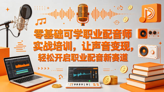 零基础可学职业配音师实战培训，让声音变现，轻松开启职业配音新赛道-星鸦资源