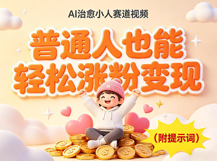 AI治愈小人赛道视频,普通人也能轻松涨粉变现,实操教学(附完整提示词)