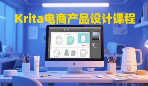 Krita电商产品设计课程，掌握从工具使用到创意落地的全链路设计能力-星鸦资源