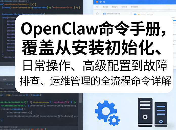 OpenClaw命令手册，覆盖从安装初始化、日常操作、高级配置到故障排查、运维管理的全流程命令详解-星鸦资源
