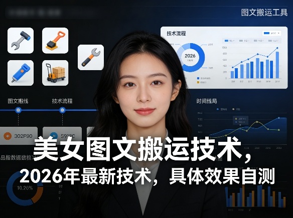 美女图文搬运技术，2026年最新技术，具体效果自测-星鸦资源