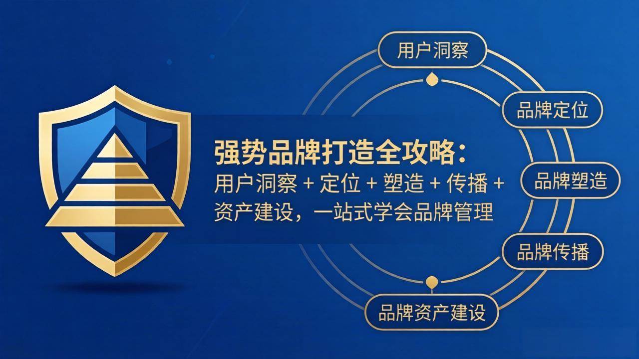 （17889期）强势品牌打造全攻略：用户洞察 + 定位 + 塑造 + 传播 + 资产建设，一站式学会品牌管理-星鸦资源