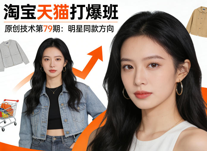 《淘宝天猫打爆班》原创技术第79期：明星同款方向-星鸦资源