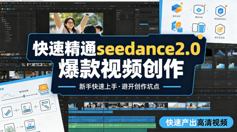 快速精通seedance2.0爆款视频创作，快速产出高清视频，避开大量创作坑点，新手也能快速上手-星鸦资源
