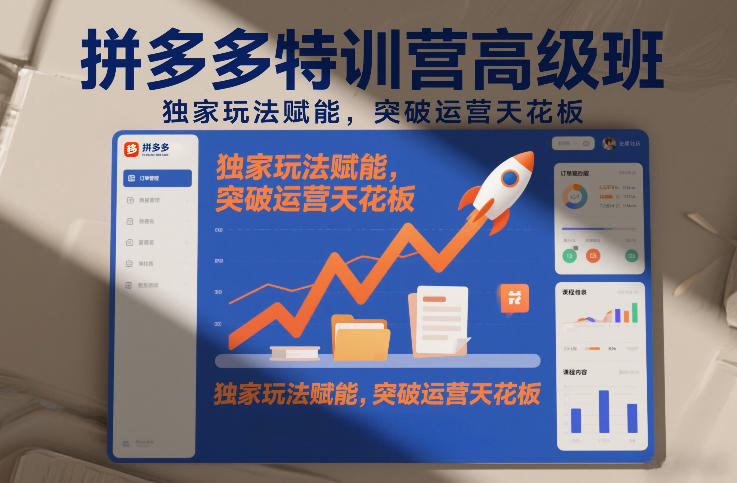 拼多多特训营高阶班，独家玩法赋能，突破运营天花板（更新26年4月18日）-星鸦资源