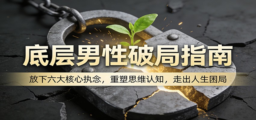底层男性破局指南：放下六大核心执念，重塑思维认知，走出人生困局-星鸦资源