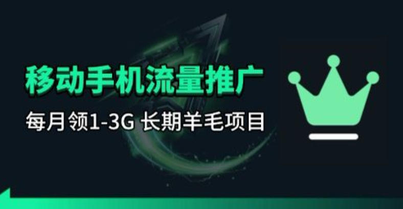手机流量领取推广_每月一轮，刚需类的长期项目-星鸦资源