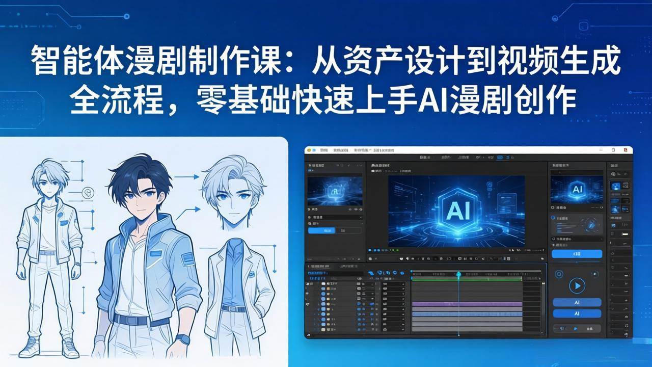 （17709期）智能体漫剧制作课：从资产设计到视频生成全流程，零基础快速上手AI漫剧创作-星鸦资源