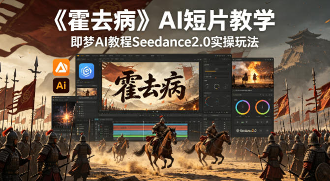 《霍去病》AI短片教学，即梦AI教程Seedance2.0实操玩法-星鸦资源