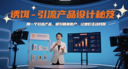 诱饵-引流产品设计秘笈，用一个引流产品，吸引精准客户，让他们主动找你-星鸦资源