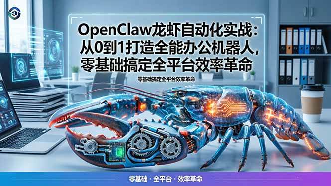 （17996期）OpenClaw龙虾自动化实战：从0到1打造全能办公机器人，零基础搞定全平台效率革命-星鸦资源