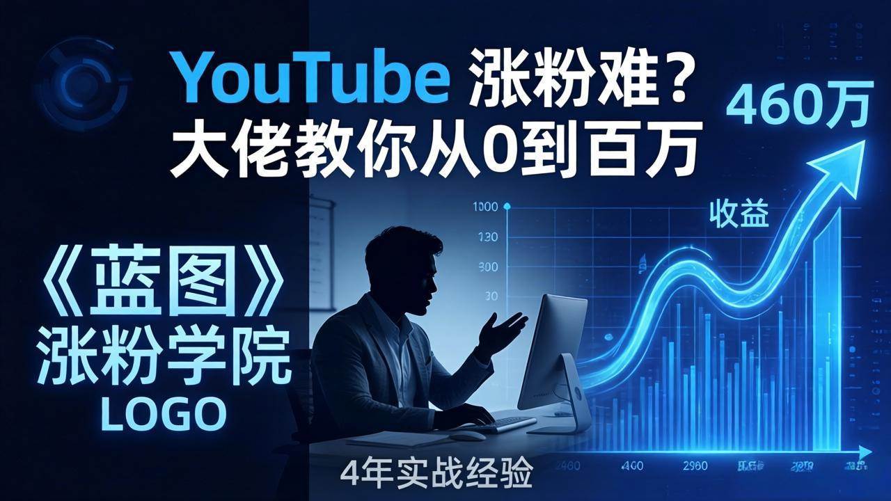 （17836期）YouTube 涨粉难？《蓝图涨粉学院》：4 年赚 460 万的大佬教策略，从0到百万有路径！-星鸦资源