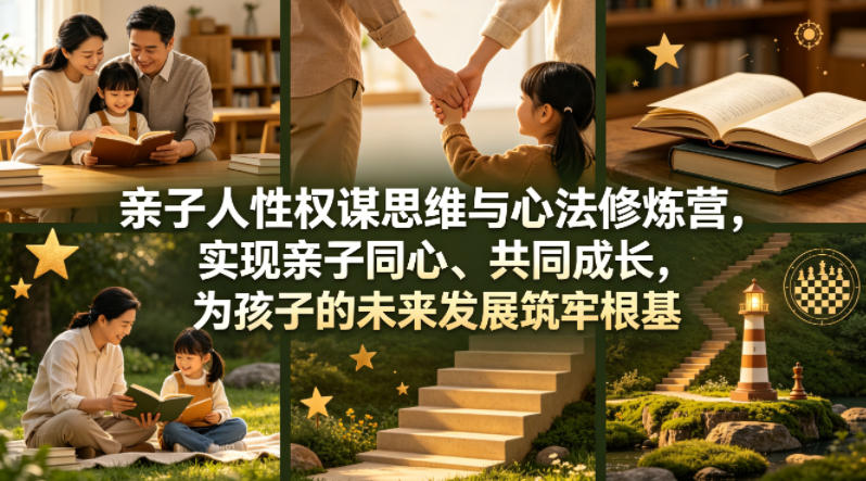 亲子人性权谋思维与心法修炼营，实现亲子同心、共同成长，为孩子的未来发展筑牢根基【音频】-星鸦资源
