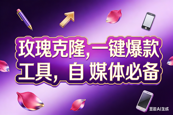 （17695期）玫瑰克隆工具，ai鲁大魔，自媒体必备神器，一键爆款，详细教程。-星鸦资源