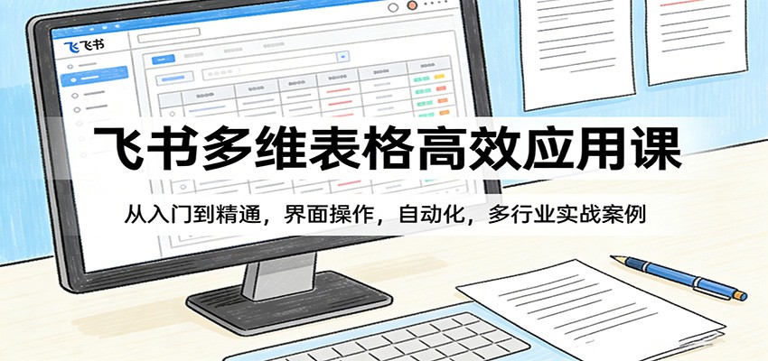 飞书多维表格高效应用课：从入门到精通，界面操作，自动化，多行业实战案例-星鸦资源
