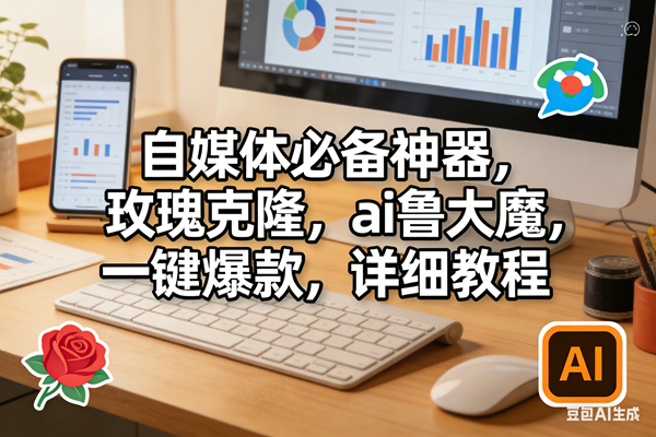 （17886期）玫瑰克隆软件，ai鲁大魔工具，自媒体必备神器，一键爆款，详细教程。-星鸦资源