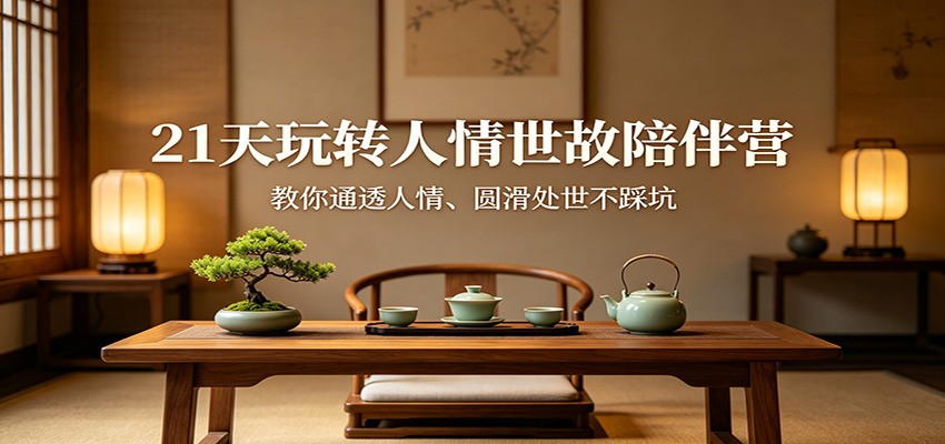 21天玩转人情世故陪伴营：教你通透人情、圆滑处世不踩坑-星鸦资源