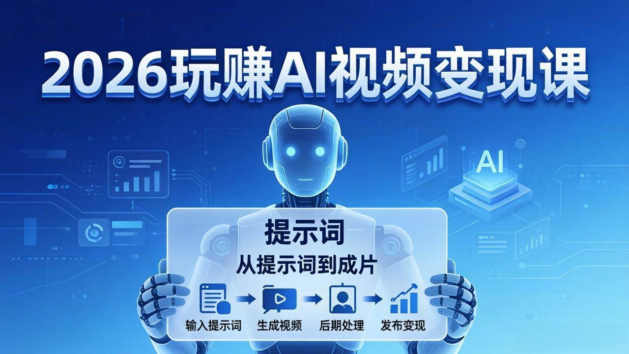 （17827期）2026玩赚AI视频变现课：掌握 AI 视频全流程技能，从提示词到成片高效产出-星鸦资源
