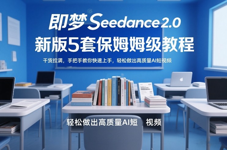 即梦Seedance2.0新版5套保姆级教程，干货拉满，手把手教你快速上手，轻松做出高质量AI短视频-星鸦资源